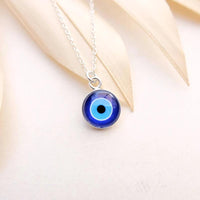 Blue Demon Eyes Pendant Necklace