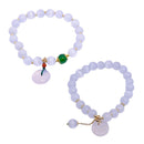 Beaded Bracelet Women Peace Buckle Lotus Pendant Beads Bracelet Hand Jewelry