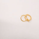 Brass Gold-Plated Twist Knot Ring Retro Geometric Ring Fashion Jewelry