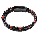 Men's Beaded Leather Bracelets