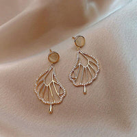 Golden Butterfly Wing Earrings