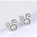 Elegant Zircon Stud Earrings for Women Sparkling Crystal Jewelry Fashion Gift