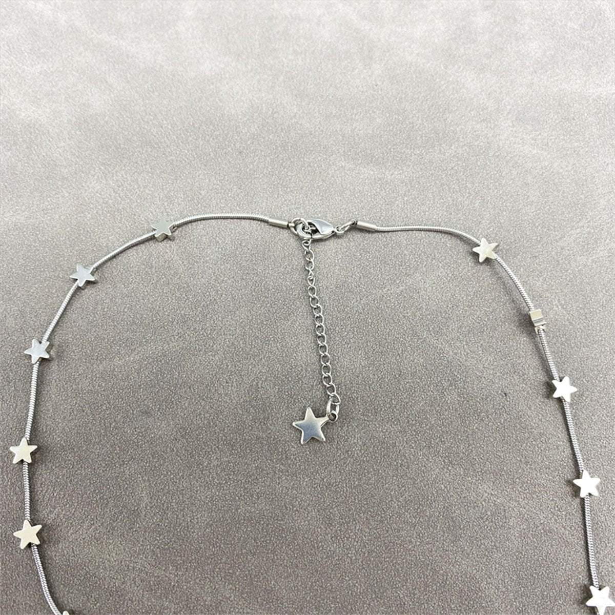 Girls Jewelry Necklace Star Titanium Steel Necklace Women Snake Bone Necklace