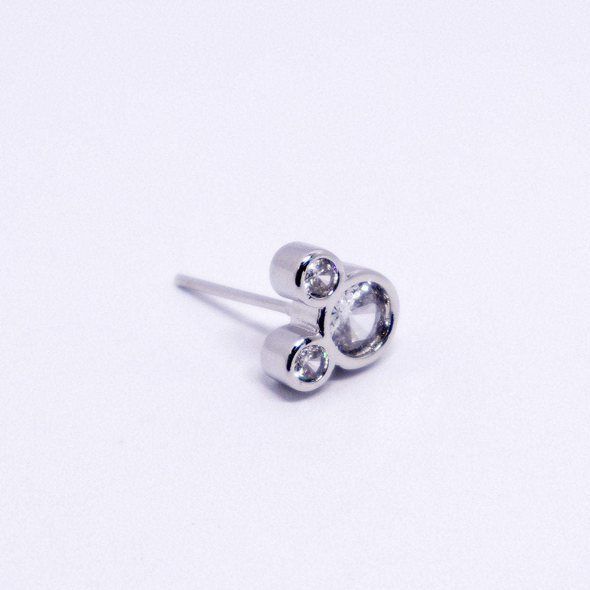 Elegant Zircon Stud Earrings for Women Sparkling Crystal Jewelry Fashion Gift