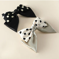 Polka Dot Bow Hair Clips