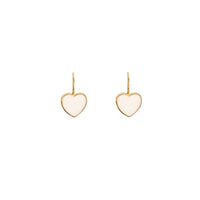 Stylish Milk White Earrings for Women Fashionable Simple Ear Studs and Hooks