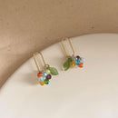 Elegant Fashion Colorful Ball Drop Earrings for Women Girls Party Jewelry Gift