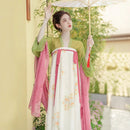 New Chinese Women's Clothing Tang Style Hanfu Elements Daily Chest-length Dress Tea Clothing Two-piece Set