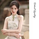 Women's Chinese Halter Neck Qipao