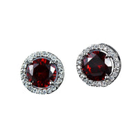 Round Zircon Earrings