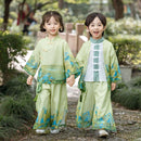 Girl's Traditional Chinese Spring Meadow Hanfu