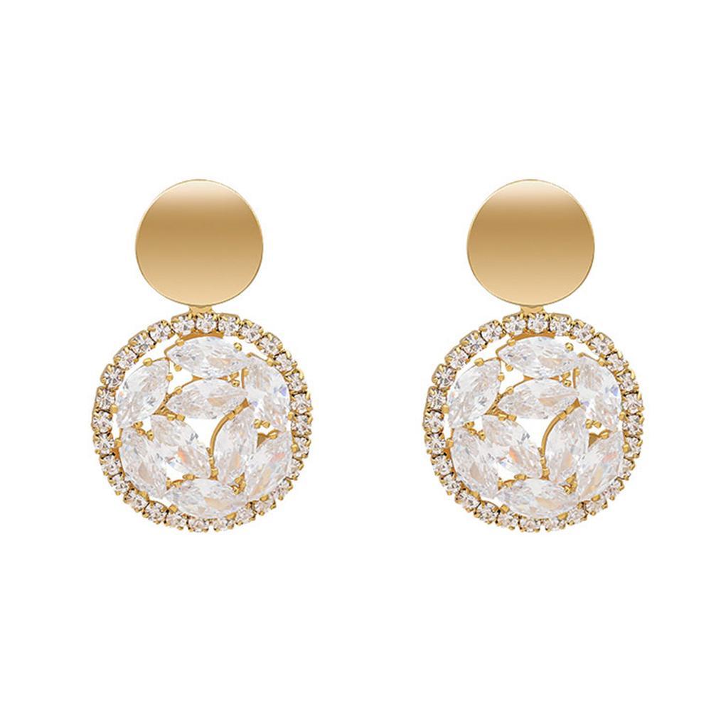 Gold Crystal Earrings