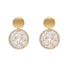 Gold Crystal Earrings