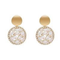 Gold Crystal Earrings