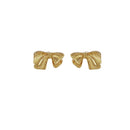 Retro Bow Stud Earrings Vintage Gold Silver Fashion Jewelry Simple Gift