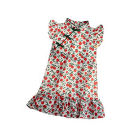 Girls' Summer Floral Cheongsam Dress