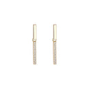 Gold Bar Drop Earrings