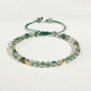 Luxurious Green Aquatic Agate Bracelet Natural Stone Jewelry Elegant Gift