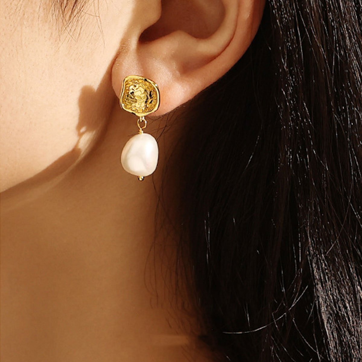 Elegant Baroque Earrings French Simple Fashion Jewelry for Women