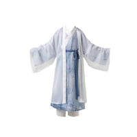 Boys' Blue Printed Wei-Jin Dyneaty Hanfu