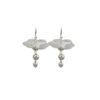 Floral Earring Hooks Mori Style Tie Earrings Fashion Jewelry for Women Girls