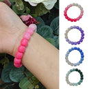 Lucky Gradient Beads Bracelet Elastic Couple Women Friends Gift Fashion