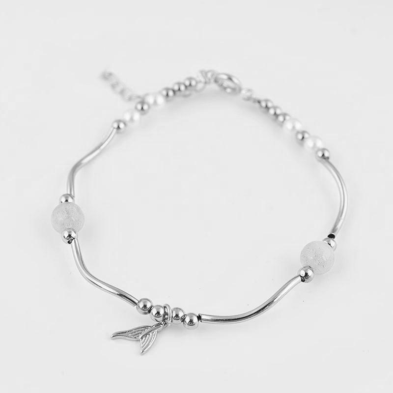 Women Fishtail Bracelet Chain Twisted Cuff Bracelet Bangle Adjustable Bracelets