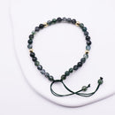 Luxurious Green Aquatic Agate Bracelet Natural Stone Jewelry Elegant Gift