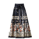 Chinese Horse Face Skirt Womens Long Hanfu Traditional Half Body Skirt