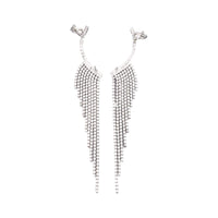 Rhinestone Tassel Earrings