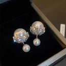 Pearl and Rhinestone Earrings