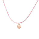 Colourful Pendant Necklace with Small Beads Fashion Jewellery for Women Girls