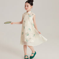 Ivory Floral Cheongsam Dress