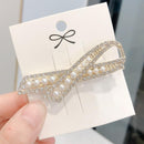 Pearl Flash Imitation Diamond Hairpin