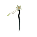 Antique Tassel Hairpin Retro Hanfu Headwear New Chinese Wooden Camellia