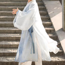 Boys' Blue Printed Wei-Jin Dyneaty Hanfu