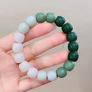 Lucky Gradient Beads Bracelet Elastic Couple Women Friends Gift Fashion