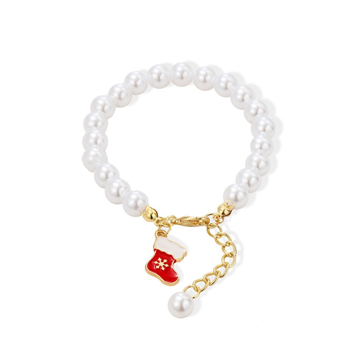 Faux Pearl Bracelet for Women Christmas Gift Adjustable Fashion Jewellery