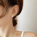 Fashion Pearl Wedding Earrings Zircon Cherry Stud Pearl Earrings for Women