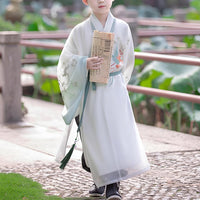 Children's Hanfu - traditional cultural clothing with scholarly motifs