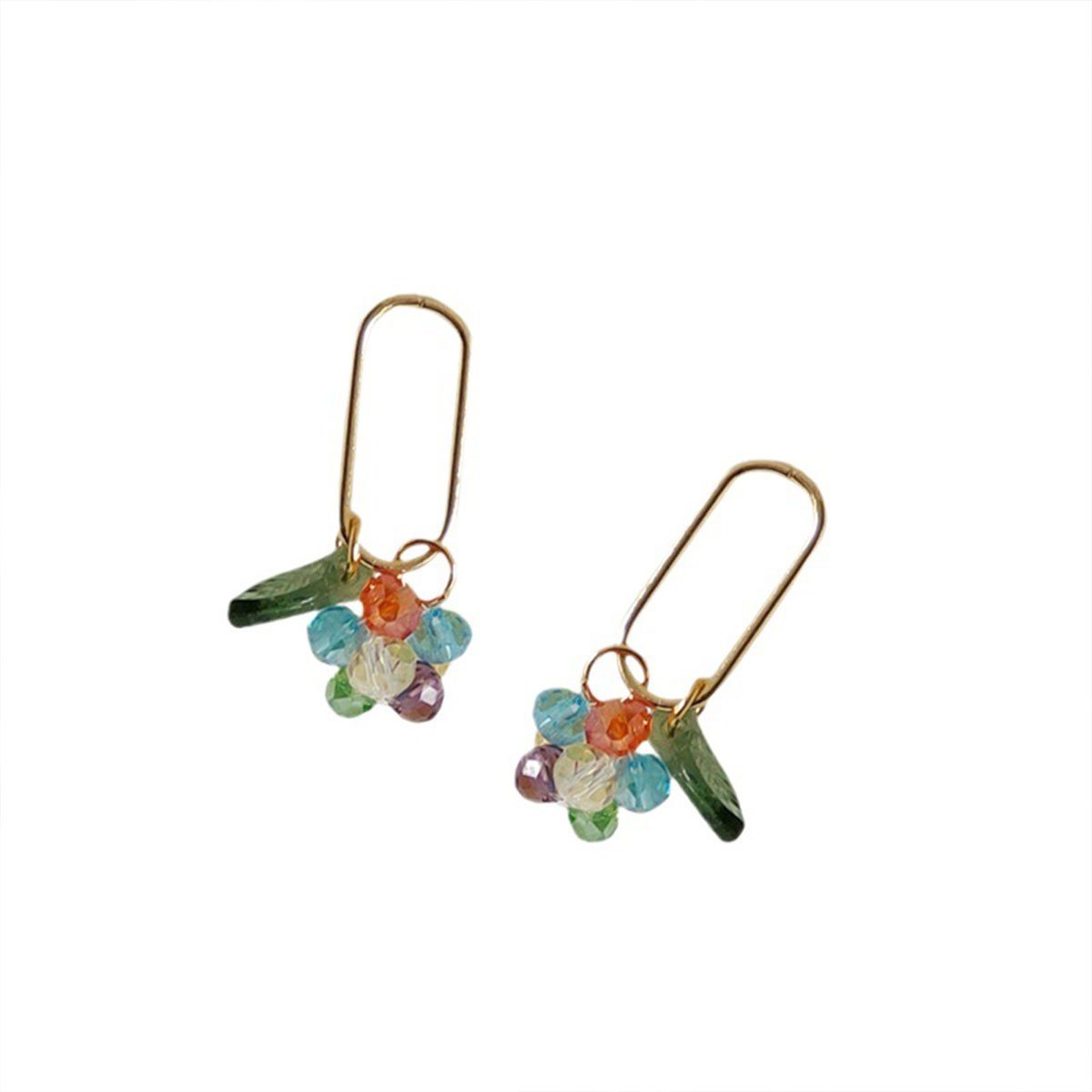 Elegant Fashion Colorful Ball Drop Earrings for Women Girls Party Jewelry Gift