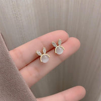 Charming Crystal Rabbit Earrings