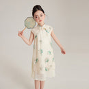 Ivory Floral Cheongsam Dress