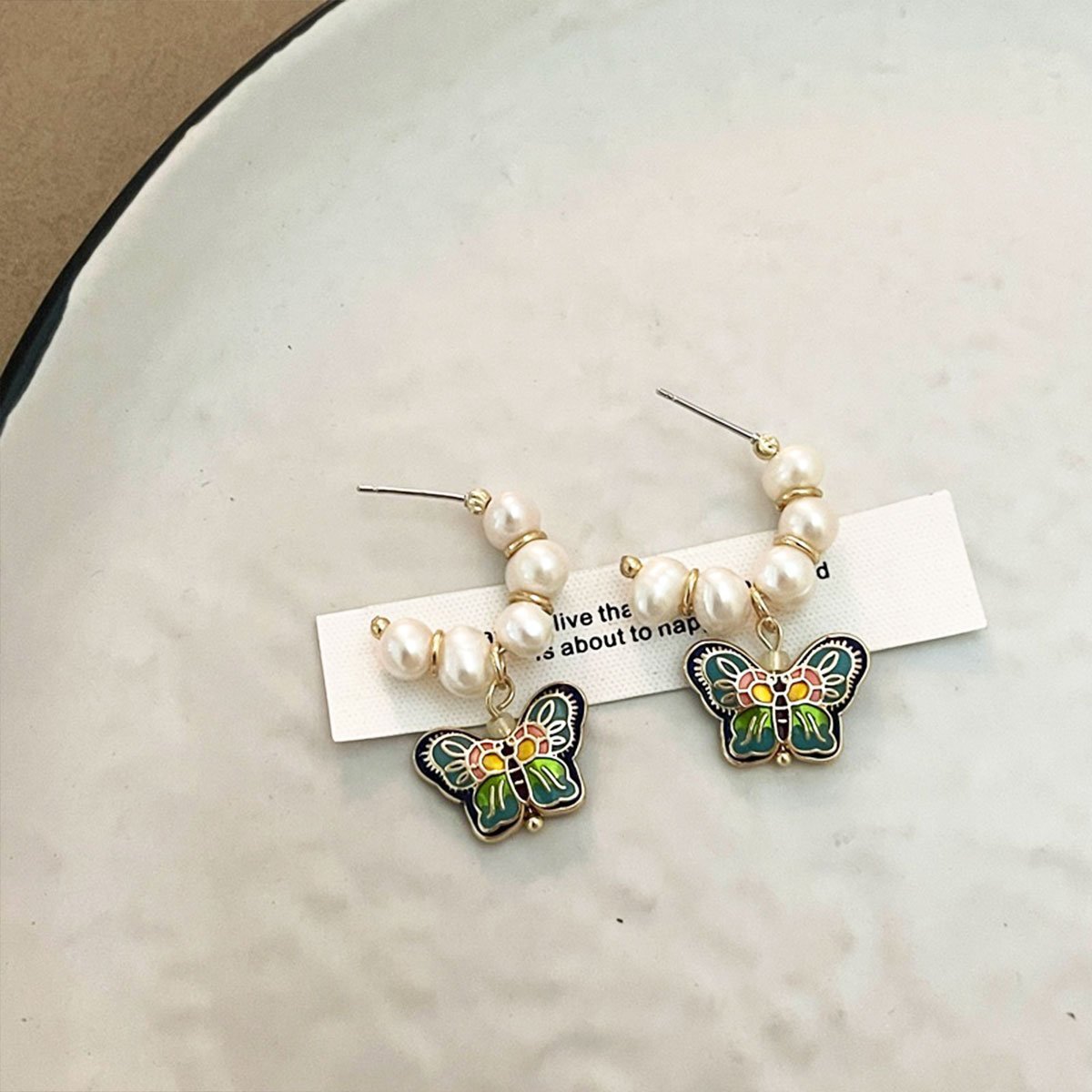 Chinese Butterfly Earrings Retro Jewelry Fashion Vintage Style Earrings