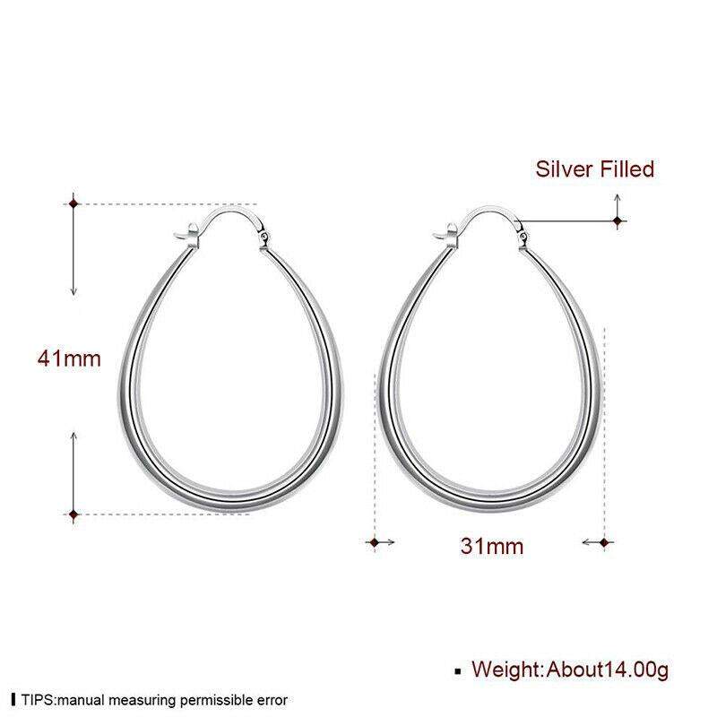 Classic Oval Euro-American Earrings