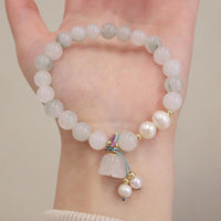 Natural Crystal Bracelet New Chinese Style Temperament Convallaria Jewelry Gift