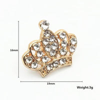 Small Crown Brooch Accessory Fashion Corsage Pin Jewelry Women Men Gift