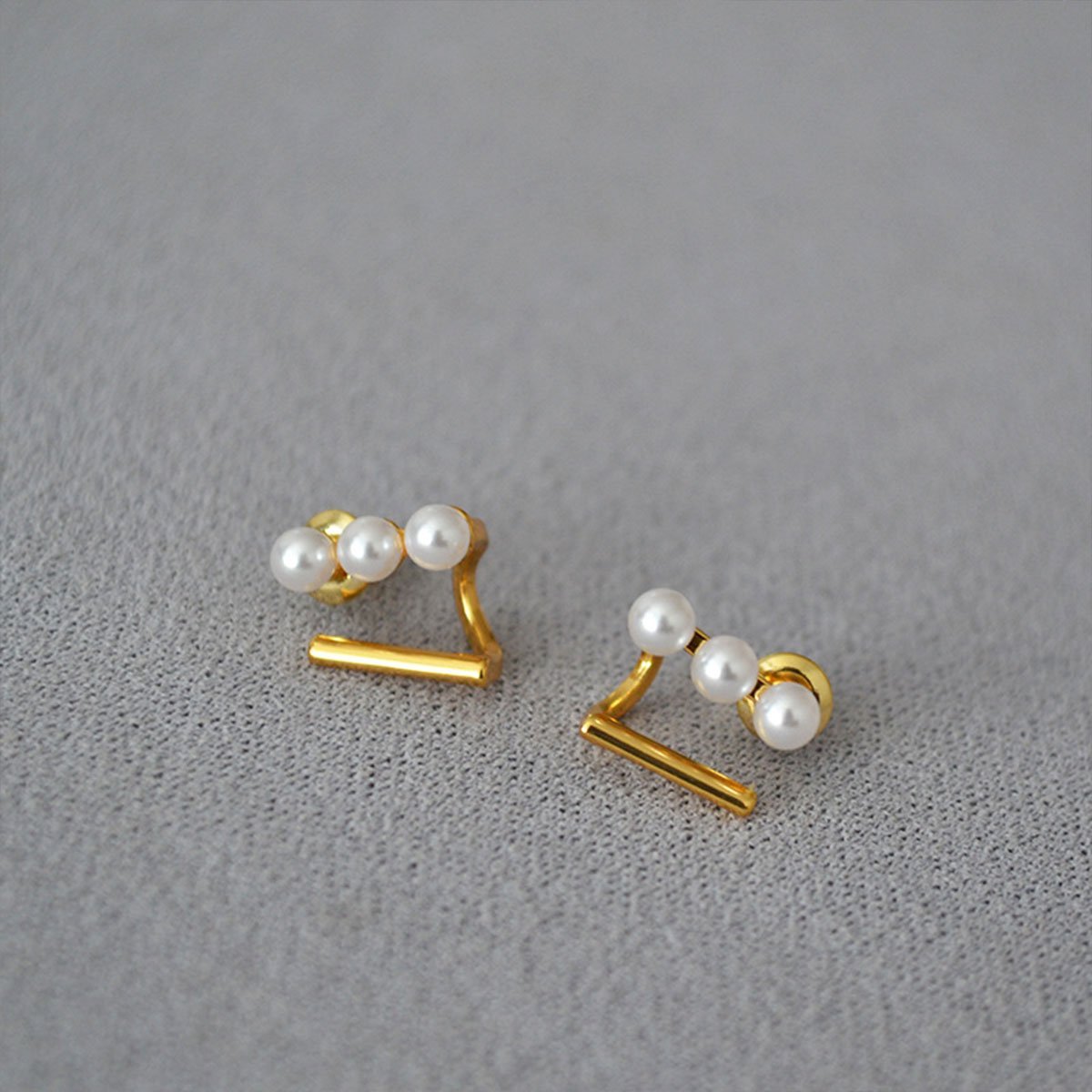 Small Simple Geometric Pattern Stud Earrings for Girls Stylish Everyday Jewelry