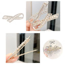 Pearl Flash Imitation Diamond Hairpin