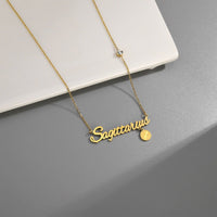 Twelve Zodiac Constellation Necklace Fashion Horoscope Star Sign Jewelry